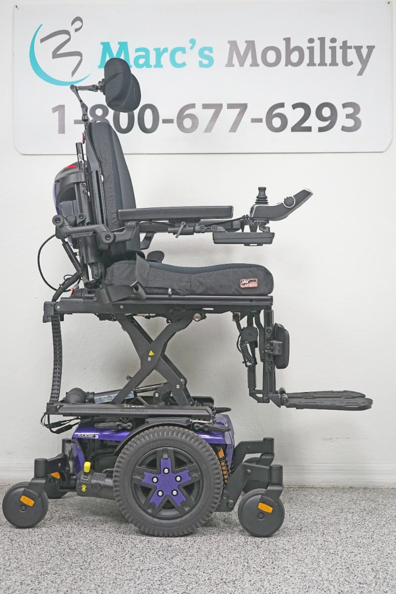 Quantum Edge 3 Power Wheelchair 12" iLevel Seat Lift, Tilt, Recline & Legs - 7819