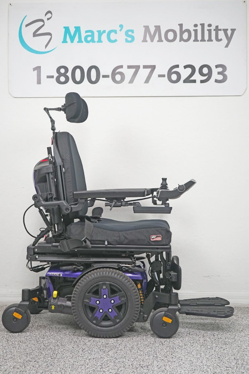 Quantum Edge 3 Power Wheelchair 12" iLevel Seat Lift, Tilt, Recline & Legs - 7819