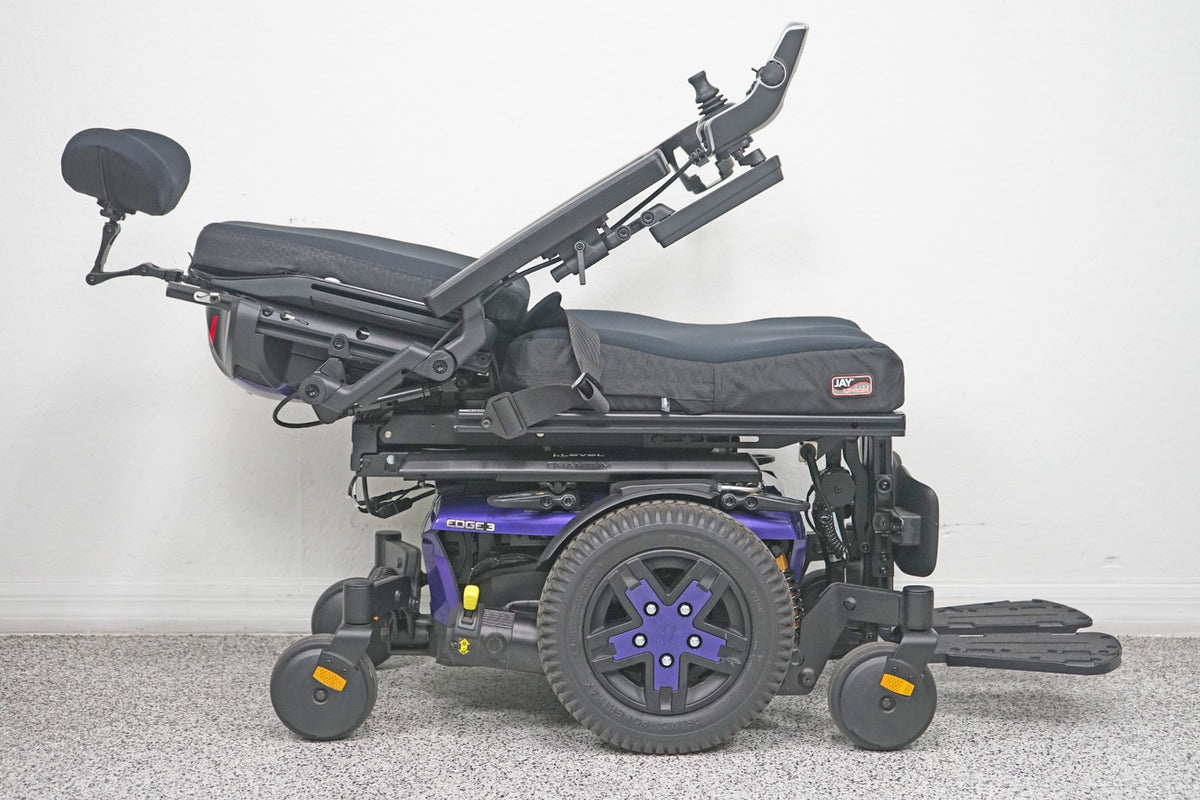 Quantum Edge 3 Power Wheelchair 12" iLevel Seat Lift, Tilt, Recline & Legs - 7819