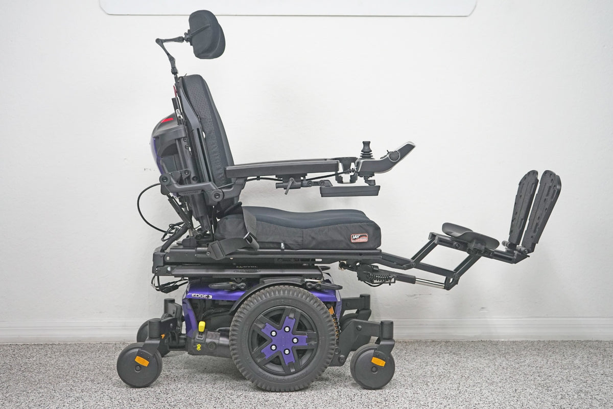 Quantum Edge 3 Power Wheelchair 12" iLevel Seat Lift, Tilt, Recline & Legs - 7819
