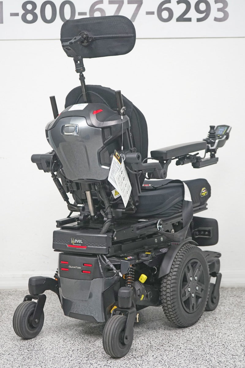 Quantum Edge 3 Stretto Power Wheelchair 12" iLevel Seat Lift, Tilt, Recline & Legs - 7814