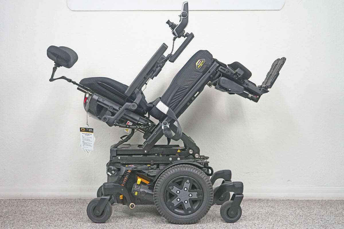 Quantum Edge 3 Stretto Power Wheelchair 12" iLevel Seat Lift, Tilt, Recline & Legs - 7814