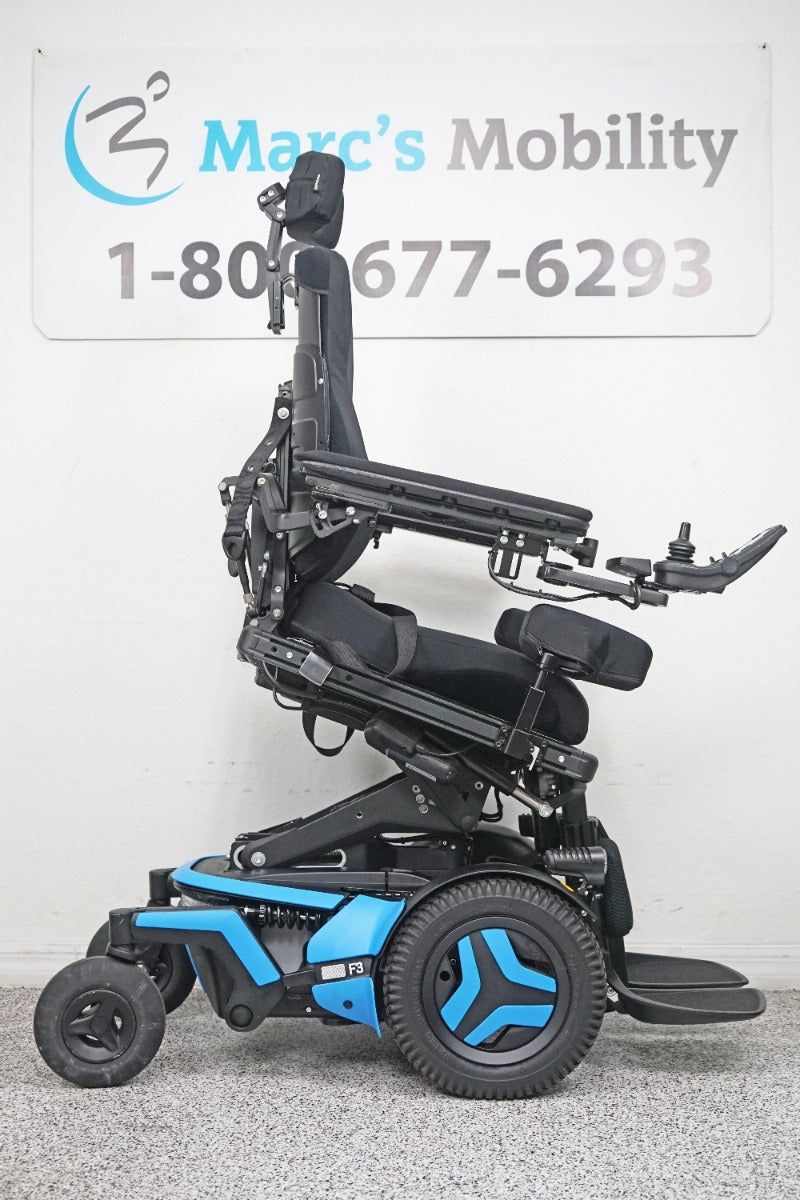 Permobil F3 Power Wheelchair 12" Seat Lift, Tilt, Recline, Legs & Anterior Tilt - 6123