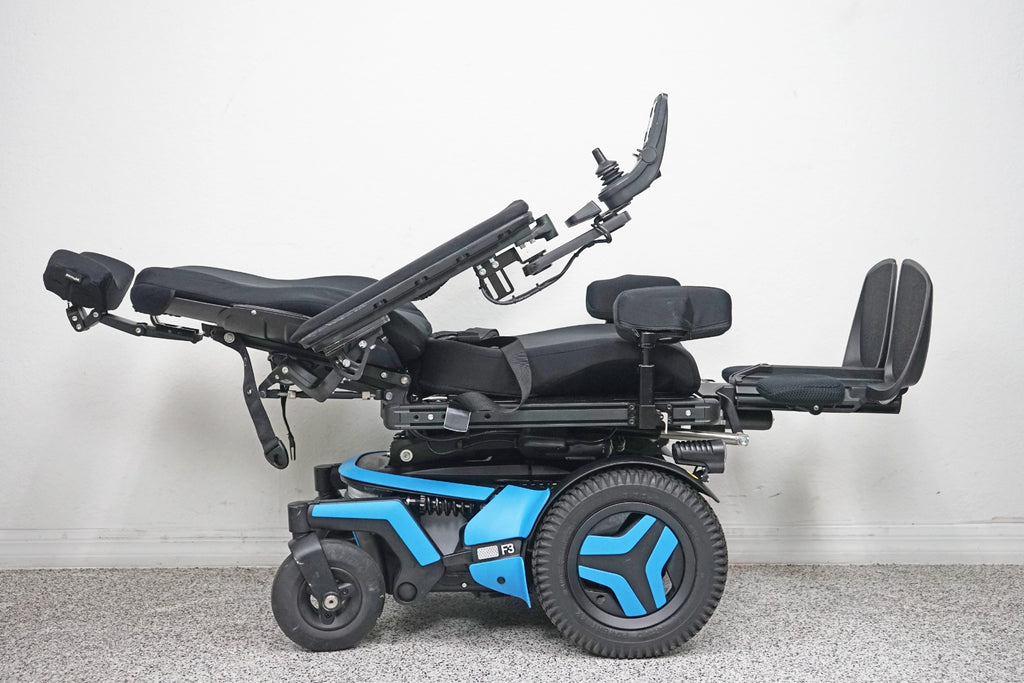 Permobil F3 Power Wheelchair 12" Seat Lift, Tilt, Recline, Legs & Anterior Tilt - 6123