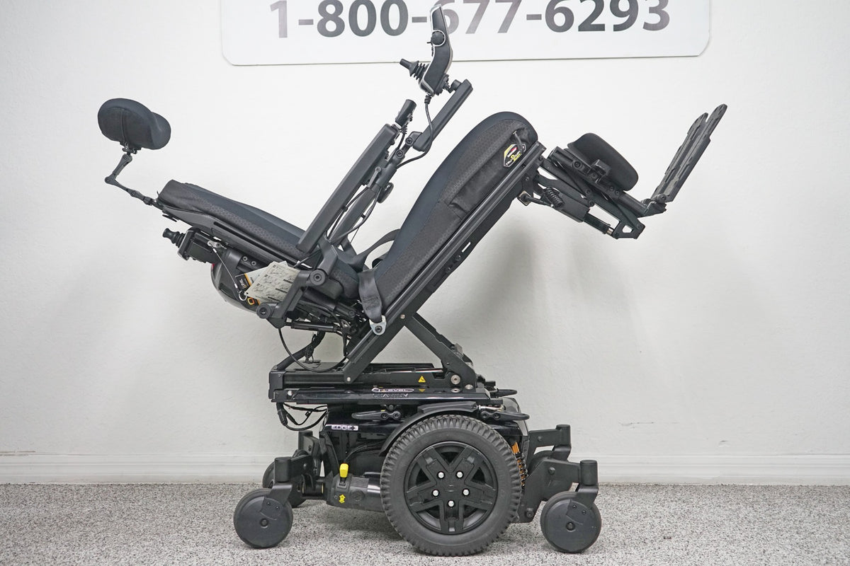 Quantum Edge 3 Power Wheelchair 12" iLevel Seat Lift, Tilt, Recline & Legs - 7882