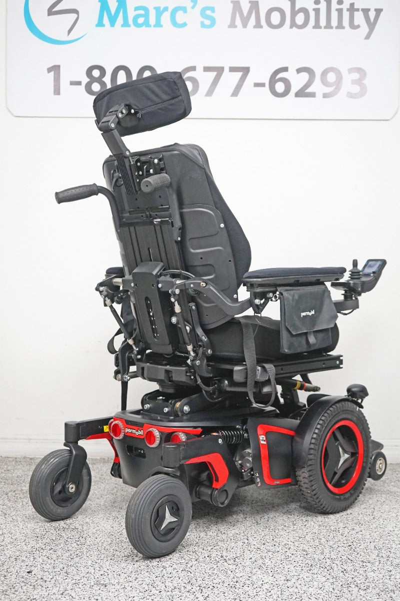 Permobil F5 Power Wheelchair 14" Seat Lift, Tilt, Recline, Legs & Anterior Tilt - 6154