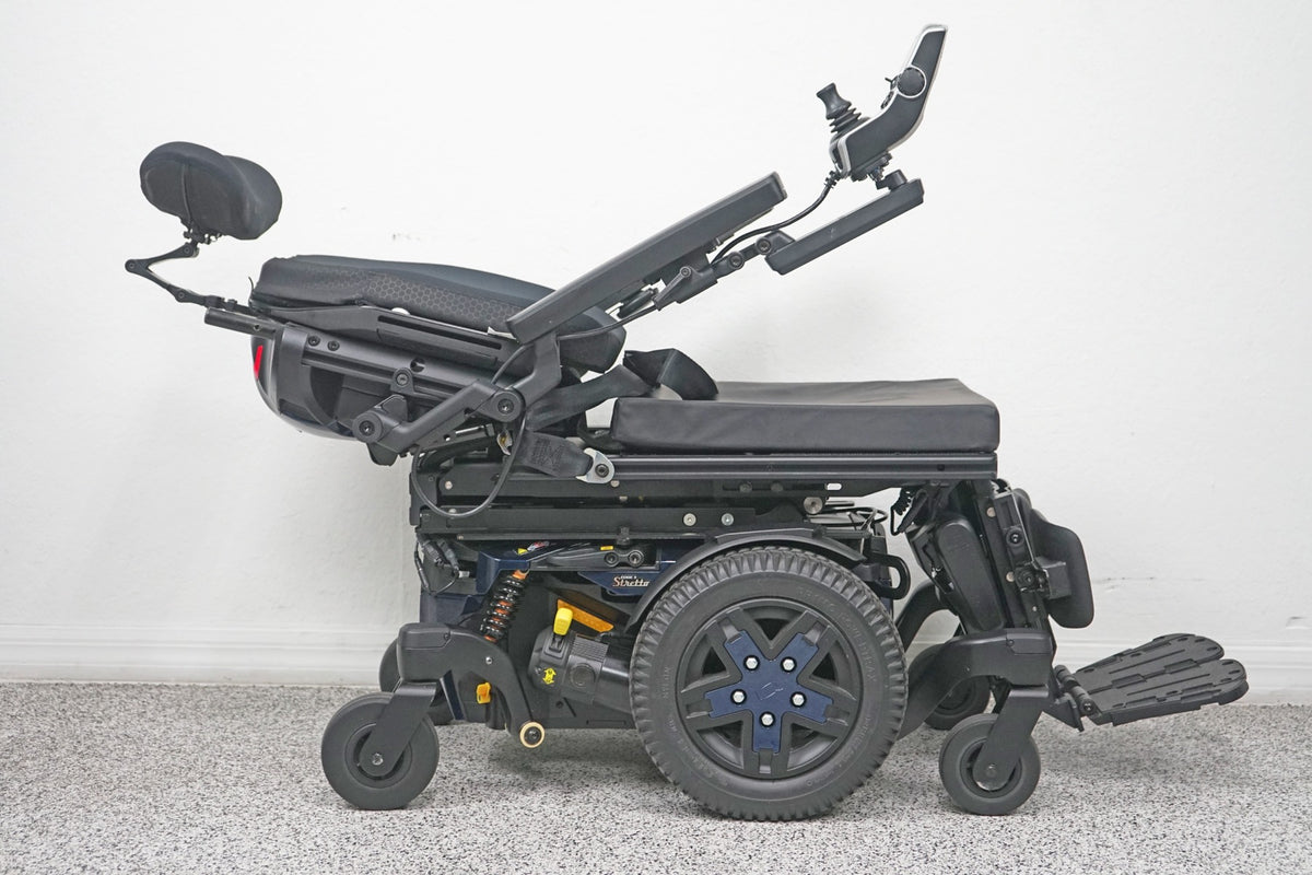 Quantum Edge 3 Stretto Power Wheelchair 12" iLevel Seat Lift, Tilt, Recline & Legs - 7903