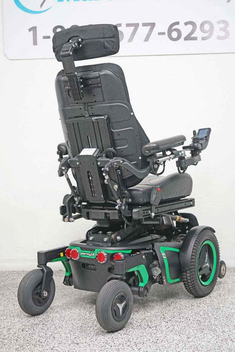 Permobil F5 Power Wheelchair 14" Seat Lift, Tilt, Recline, Legs & Anterior Tilt - 6190