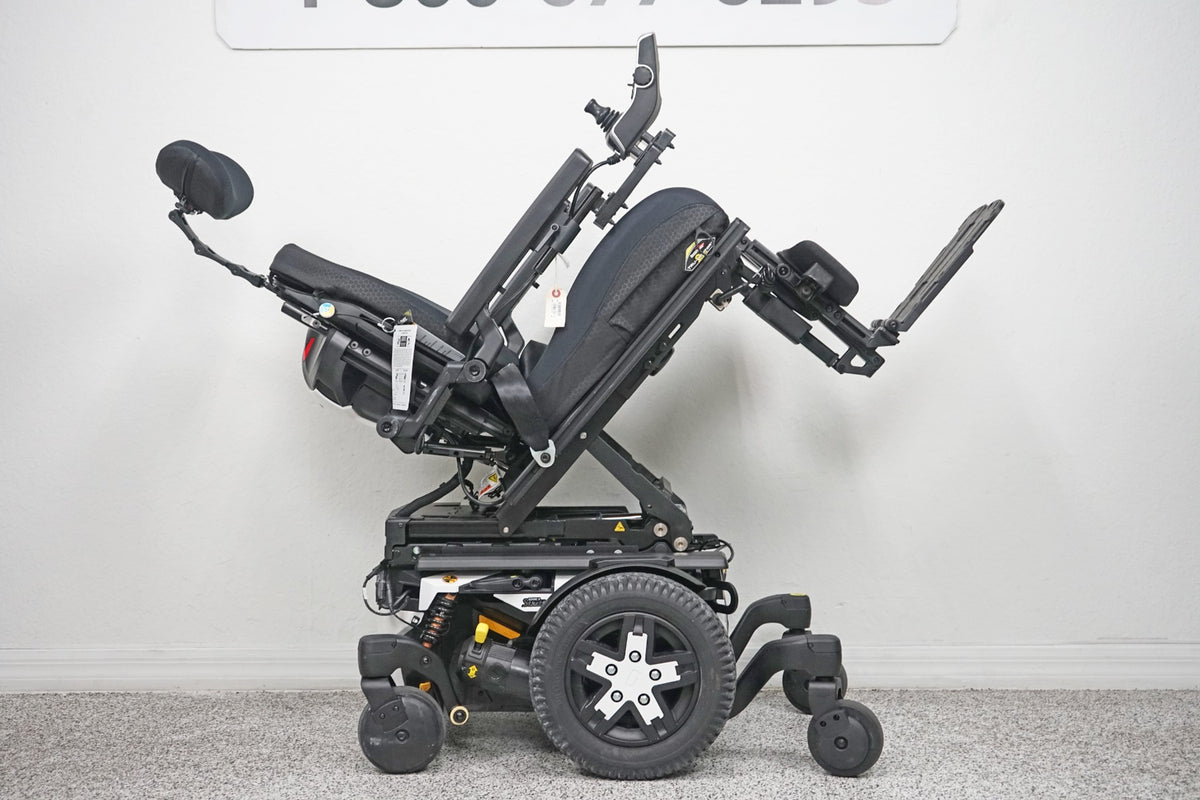 Quantum Edge 3 Stretto Power Wheelchair 12" iLevel Seat Lift, Tilt, Recline & Legs - 6210