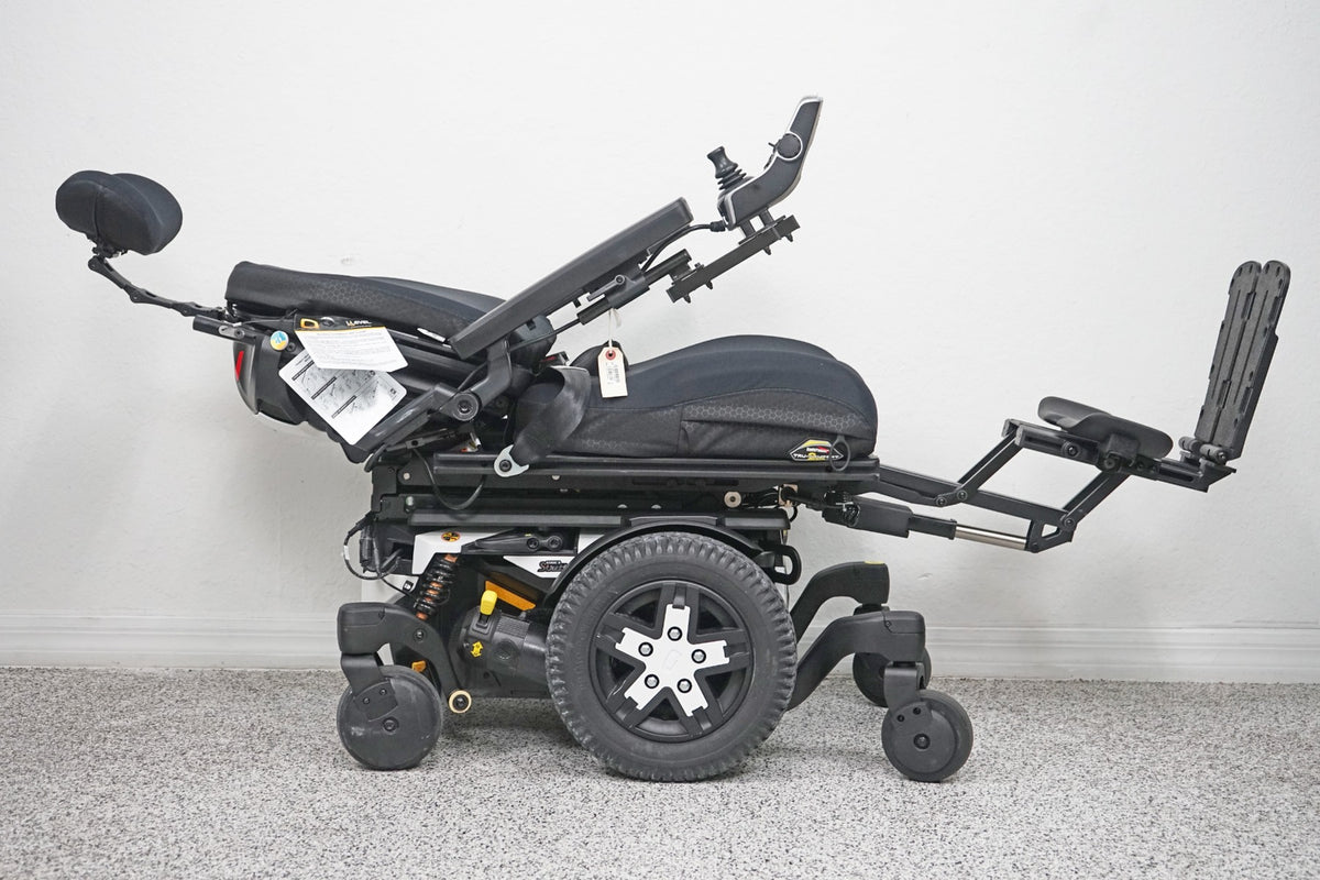 Quantum Edge 3 Stretto Power Wheelchair 12" iLevel Seat Lift, Tilt, Recline & Legs - 6210