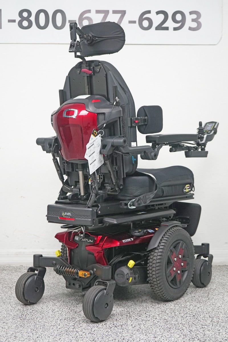 Quantum Edge 3 Power Wheelchair 12" iLevel Seat Lift, Tilt, Recline & Legs - 7990