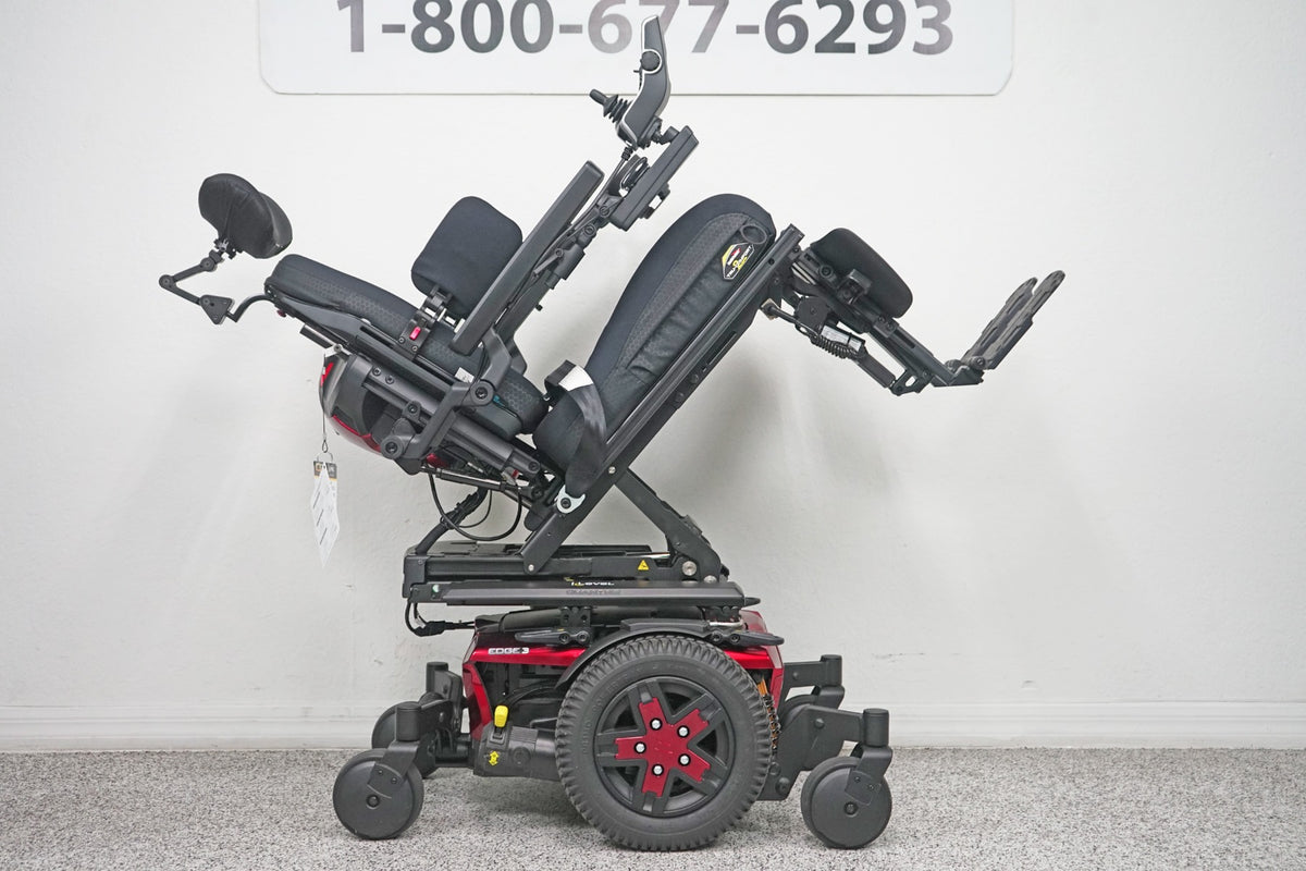 Quantum Edge 3 Power Wheelchair 12" iLevel Seat Lift, Tilt, Recline & Legs - 7990