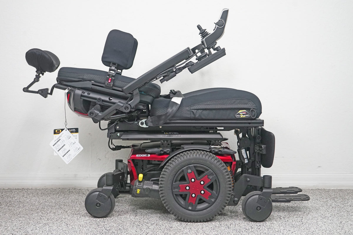 Quantum Edge 3 Power Wheelchair 12" iLevel Seat Lift, Tilt, Recline & Legs - 7990
