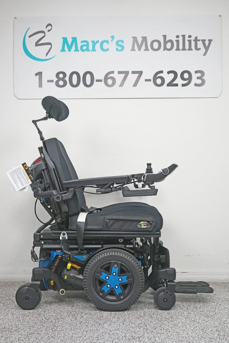 Quantum Edge 3 Stretto Power Wheelchair 12" iLevel Seat Lift, Tilt, Recline & Legs - 8025