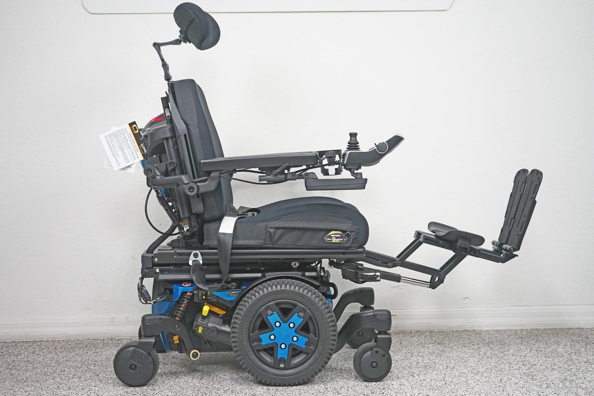 Quantum Edge 3 Stretto Power Wheelchair 12" iLevel Seat Lift, Tilt, Recline & Legs - 8025