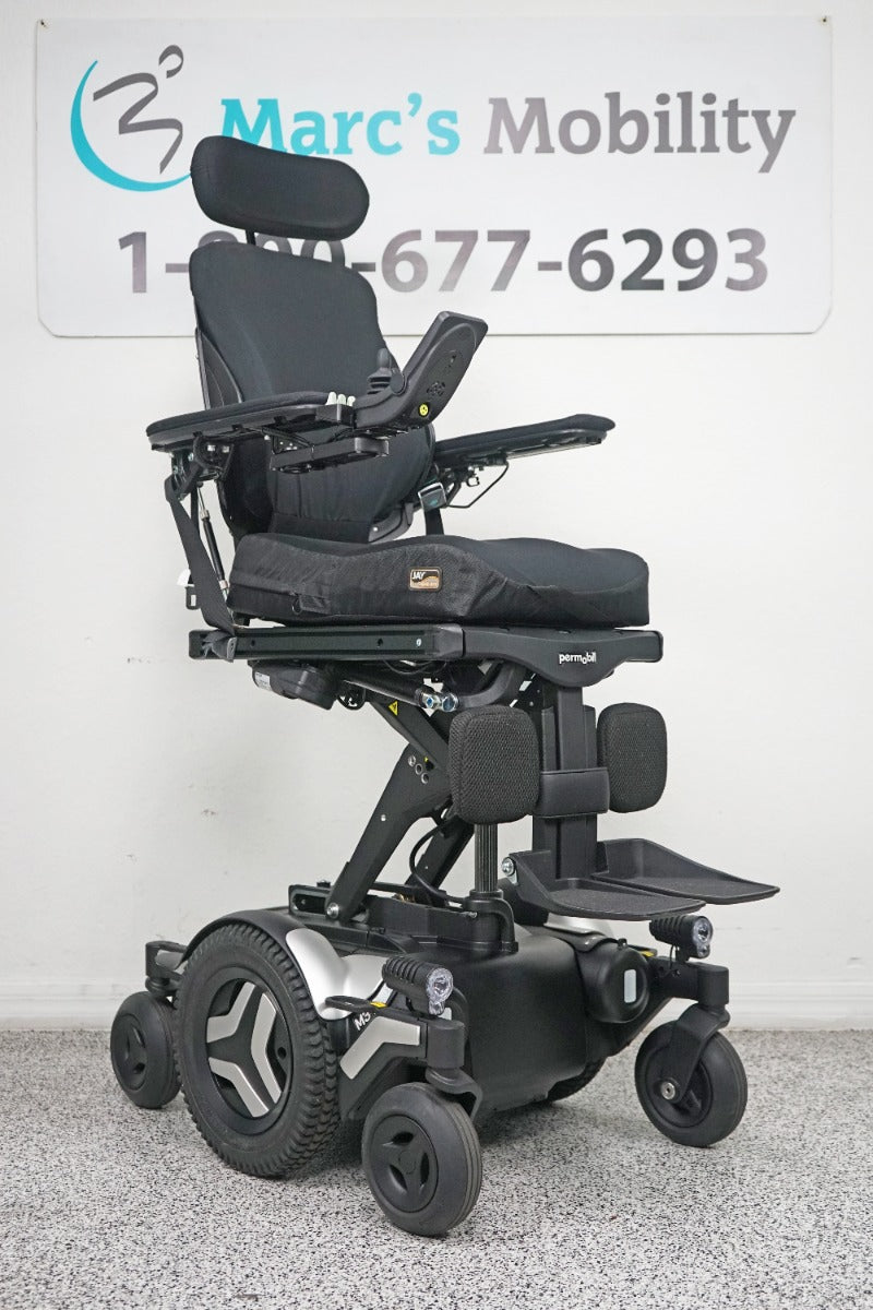 Permobil M3 Power Wheelchair 12" Seat Lift, Tilt, Recline & Legs - 8026