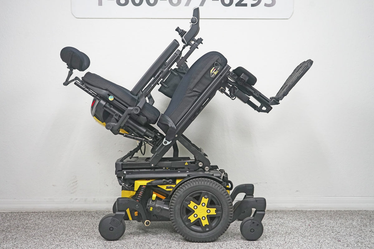 Quantum Edge 3 Stretto Power Wheelchair 12" iLevel Seat Lift, Tilt, Recline & Legs - 8128