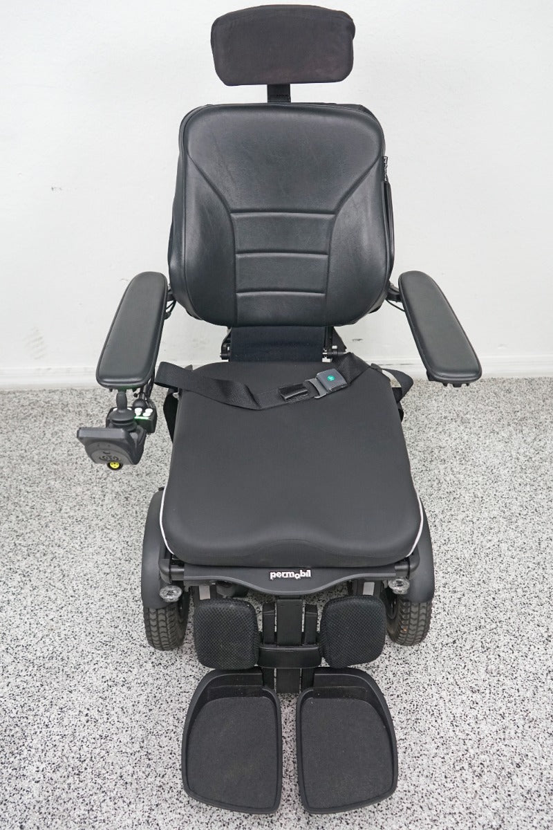Permobil F3 Power Wheelchair 12" Seat Lift, Tilt, Recline, Legs & Anterior Tilt - 8169