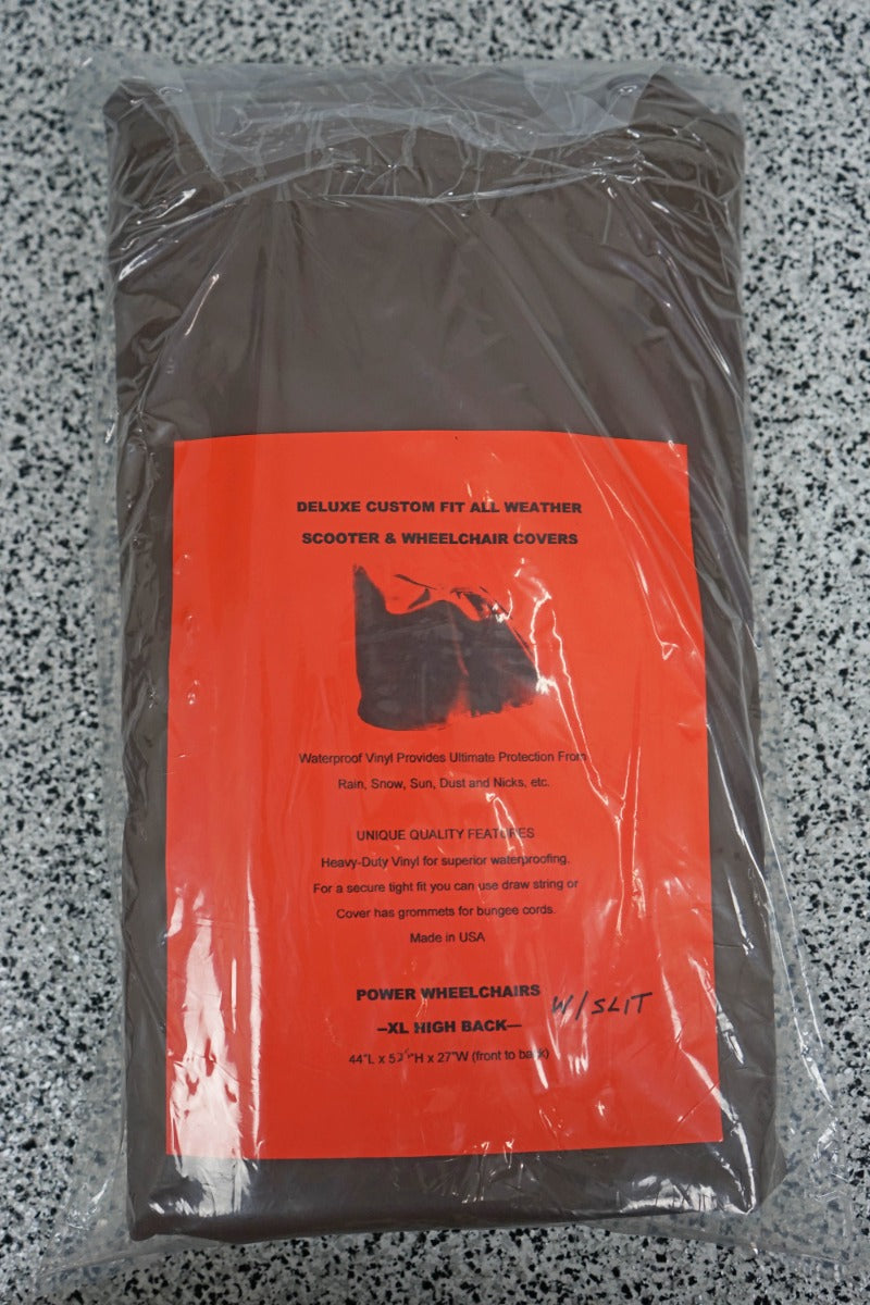 XL High Back Power Chair Cover w/ Slit - Heavy Duty