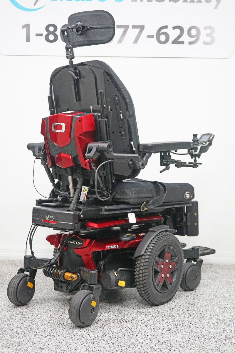 Quantum Edge 3 iLevel Power Wheelchair 12" Seat Lift, Tilt, Recline & Legs - 6366