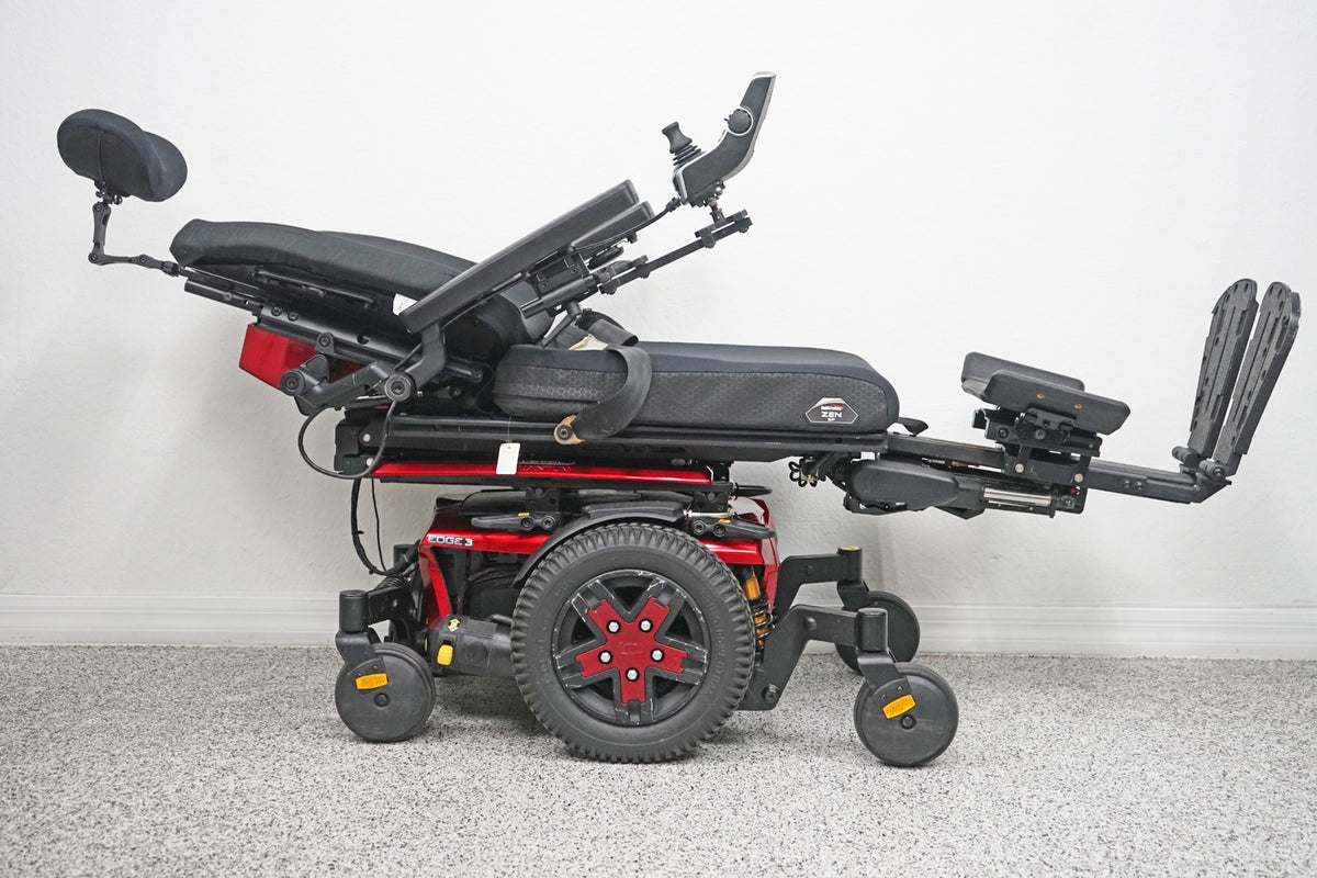 Quantum Edge 3 iLevel Power Wheelchair 12" Seat Lift, Tilt, Recline & Legs - 6366
