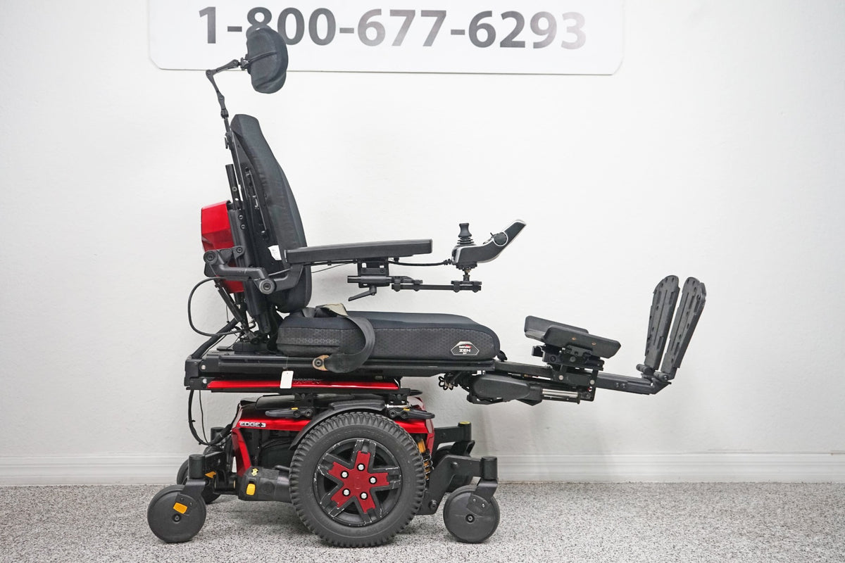 Quantum Edge 3 iLevel Power Wheelchair 12" Seat Lift, Tilt, Recline & Legs - 6366