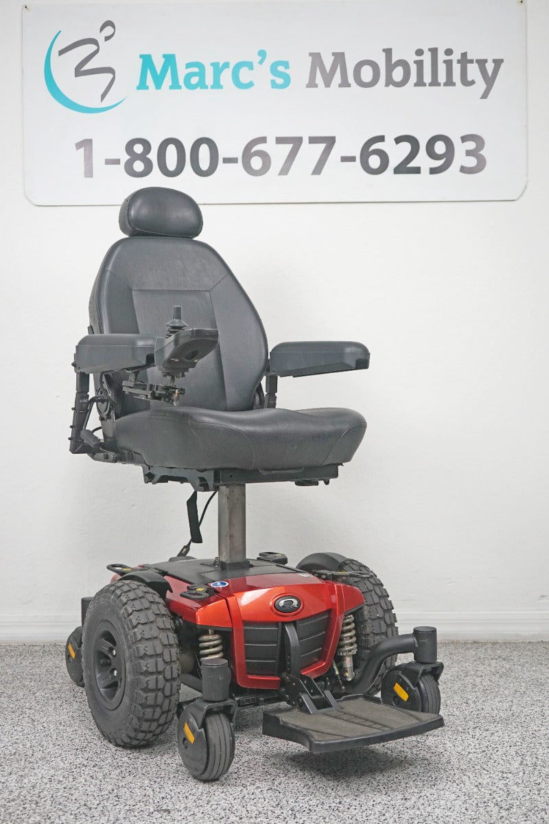 Quantum Q6 Edge Power Wheelchair Large Knobby Tires & 7" Seat Lift - 8133