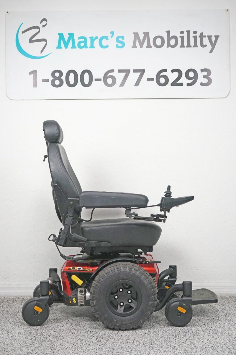 Quantum Q6 Edge Power Wheelchair Large Knobby Tires & 7" Seat Lift - 8133