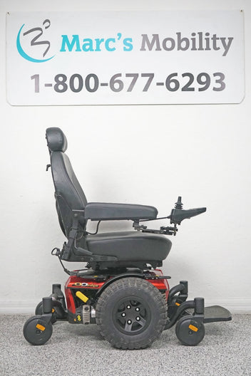 Quantum Q6 Edge Power Wheelchair Large Knobby Tires & 7" Seat Lift - 8133