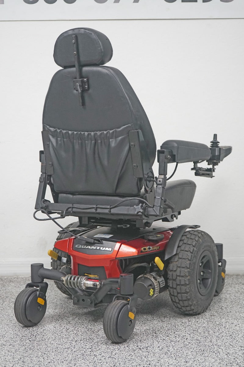 Quantum Q6 Edge Power Wheelchair Large Knobby Tires & 7" Seat Lift - 8133