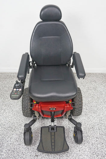 Quantum Q6 Edge Power Wheelchair Large Knobby Tires & 7" Seat Lift - 8133