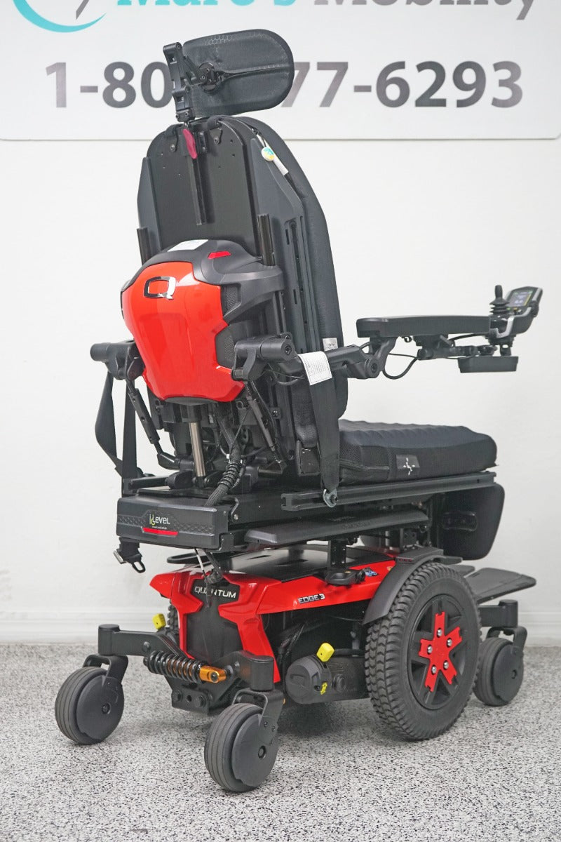 Quantum Edge 3 Power Wheelchair 12" iLevel Seat Lift, Tilt, Recline & Legs - 8251