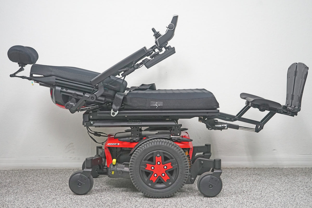 Quantum Edge 3 Power Wheelchair 12" iLevel Seat Lift, Tilt, Recline & Legs - 8251