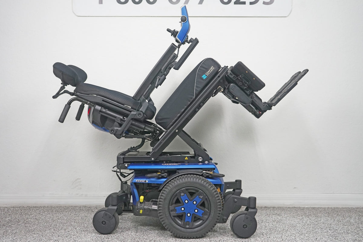 Quantum Edge 3 Power Wheelchair 12" iLevel Seat Lift, Tilt, Recline & Legs - 8197