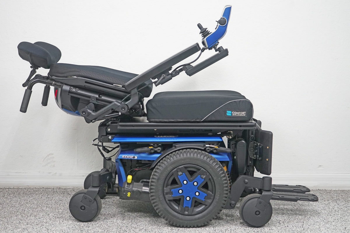 Quantum Edge 3 Power Wheelchair 12" iLevel Seat Lift, Tilt, Recline & Legs - 8197