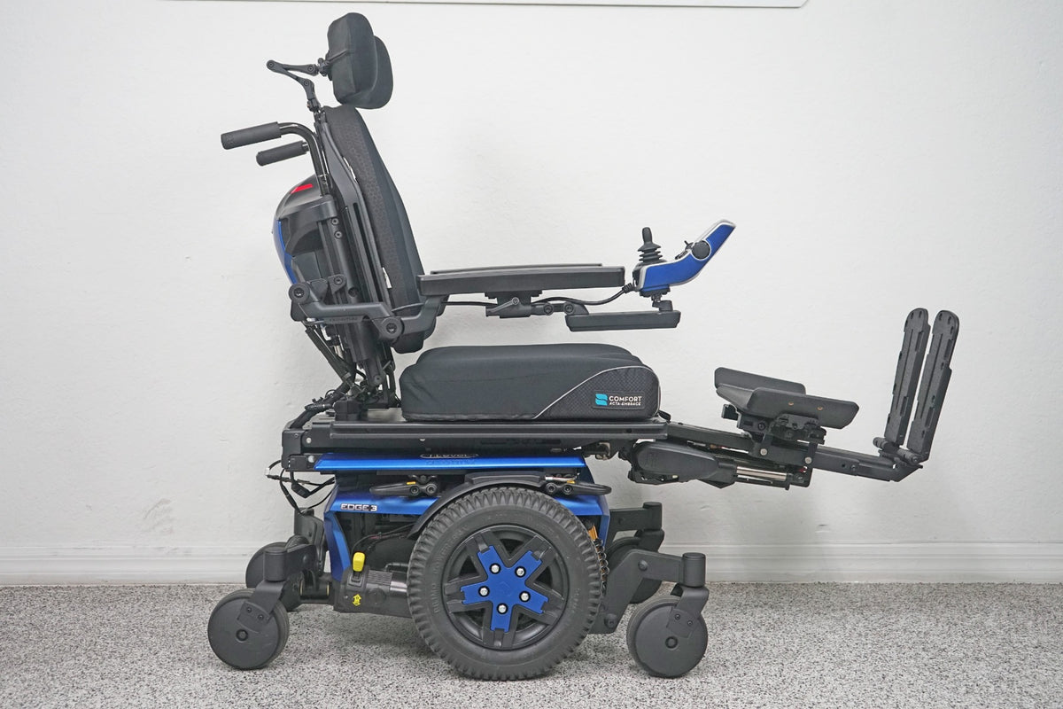 Quantum Edge 3 Power Wheelchair 12" iLevel Seat Lift, Tilt, Recline & Legs - 8197