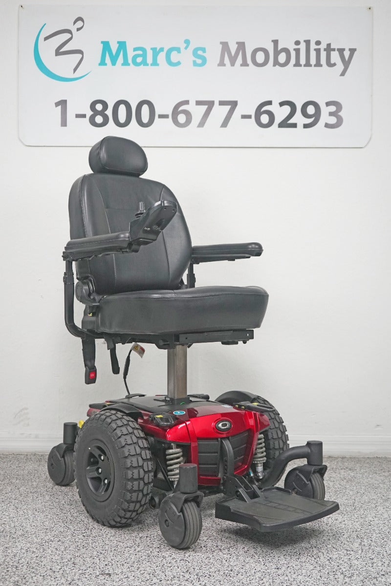 Quantum Q6 Edge Power Wheelchair Large Knobby Tires & 7" Seat Lift - 8260