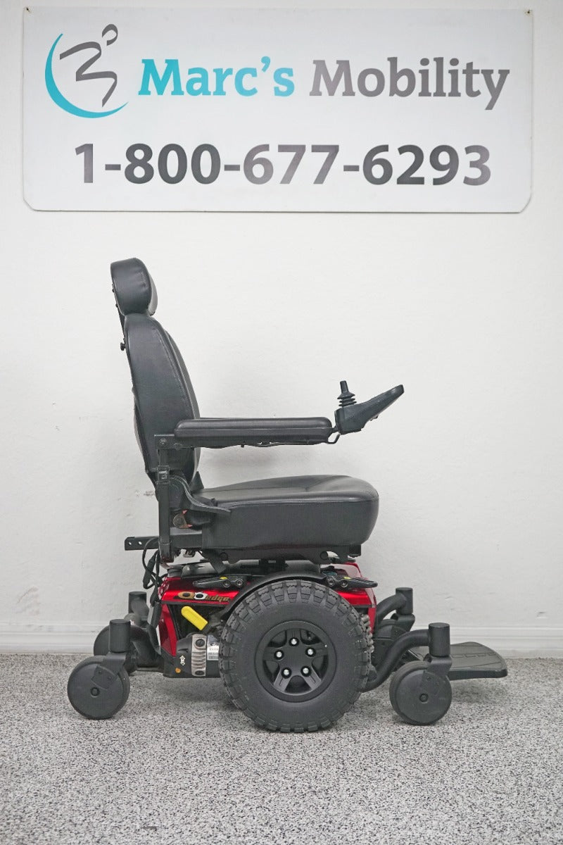 Quantum Q6 Edge Power Wheelchair Large Knobby Tires & 7" Seat Lift - 8260