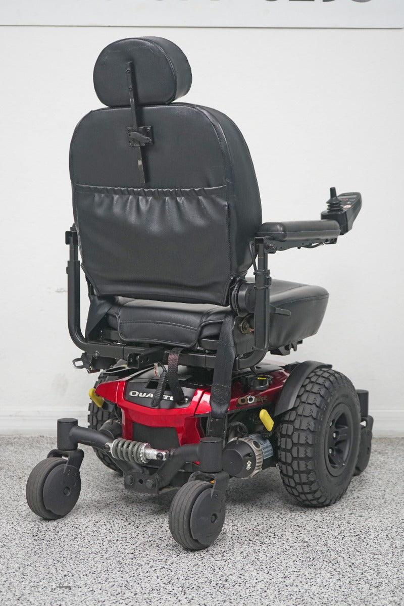 Quantum Q6 Edge Power Wheelchair Large Knobby Tires & 7" Seat Lift - 8260