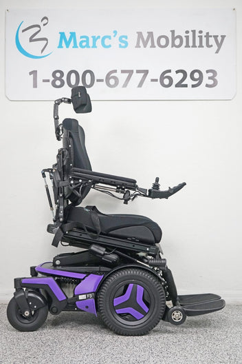 Permobil F3 Power Wheelchair 12" Seat Lift, Tilt, Recline, Legs & Anterior Tilt - 6432