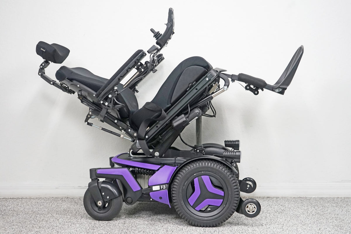 Permobil F3 Power Wheelchair 12" Seat Lift, Tilt, Recline, Legs & Anterior Tilt - 6432