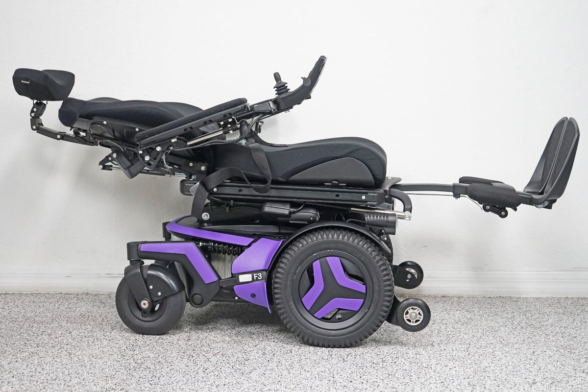 Permobil F3 Power Wheelchair 12" Seat Lift, Tilt, Recline, Legs & Anterior Tilt - 6432