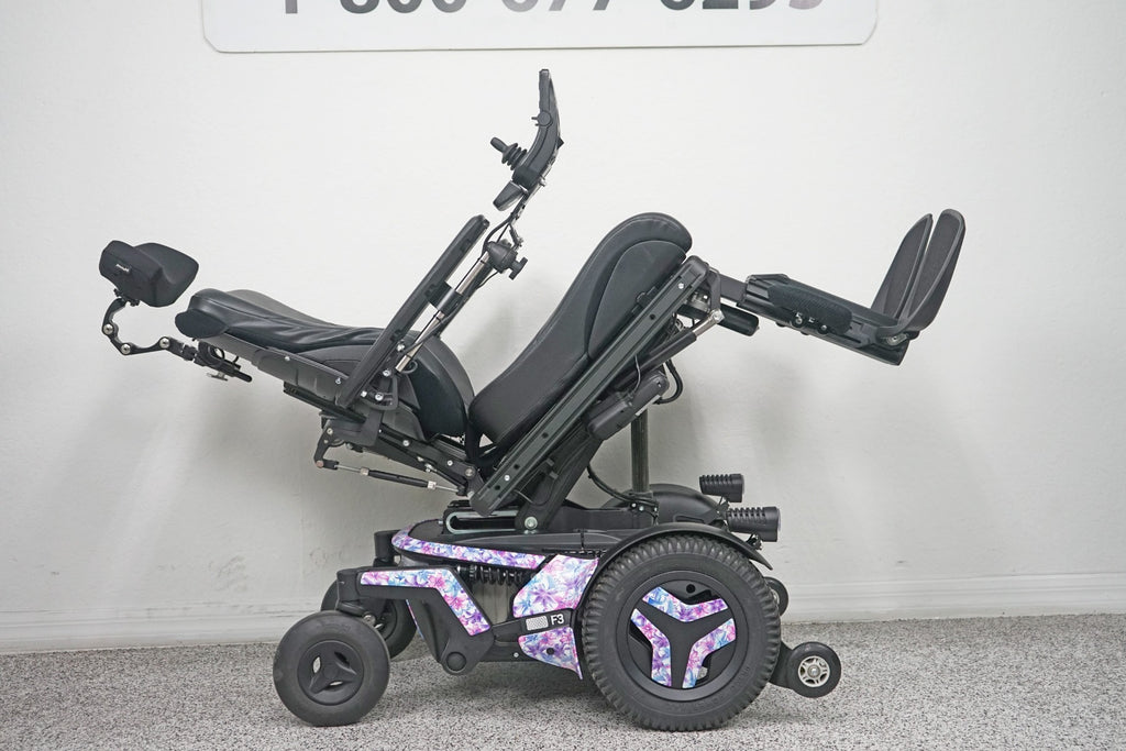 Permobil F3 Power Wheelchair 12" Seat Lift, Tilt, Recline, Legs & Anterior Tilt - 8335