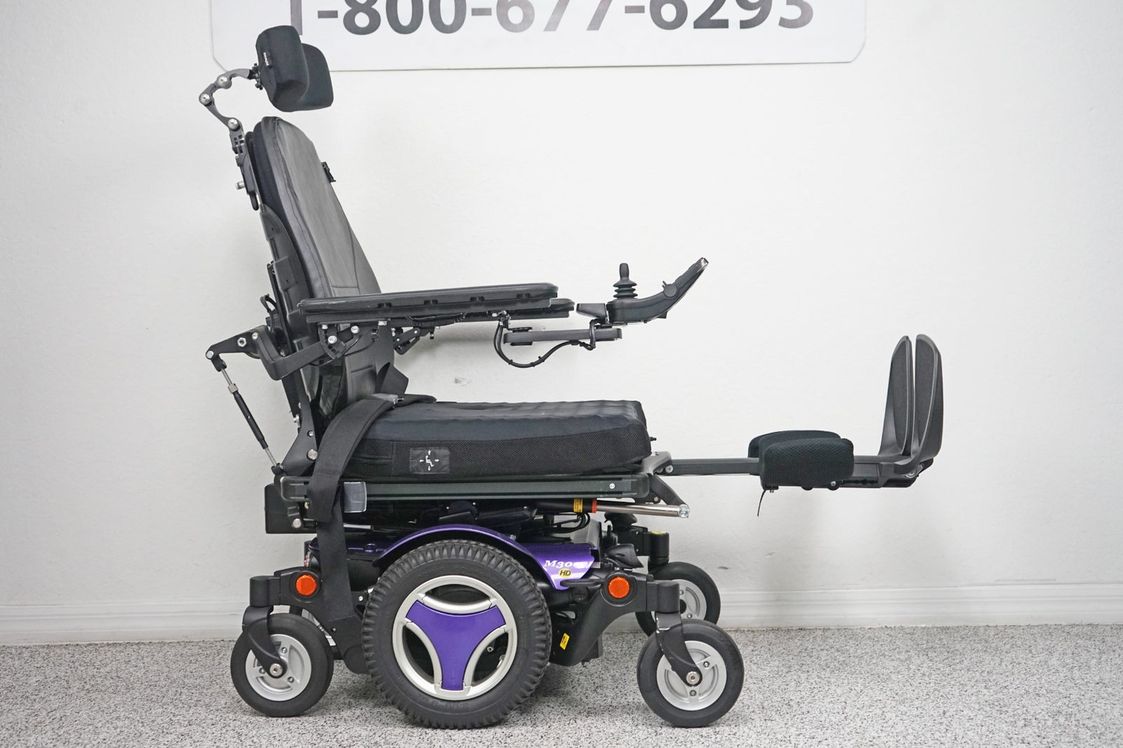 Permobil M300 HD Power Wheelchair 8" Seat Lift, Tilt, Recline & Legs - 6418