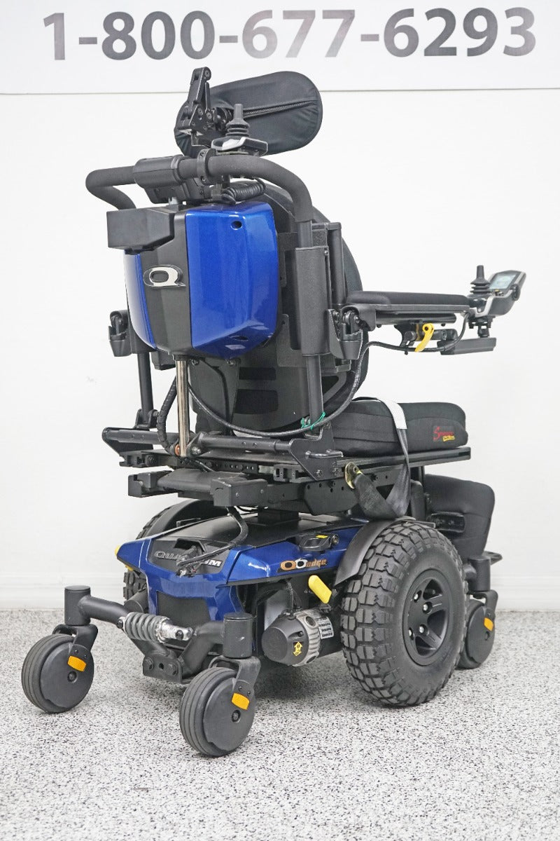 Quantum Q6 Edge Power Wheelchair 7" Seat Lift, Tilt, Recline, Legs & Large Knobby Tires - 6206