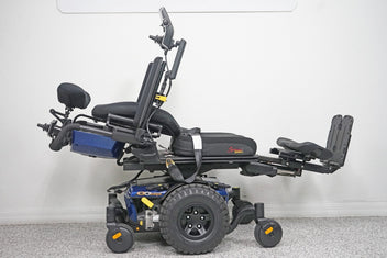 Quantum Q6 Edge Power Wheelchair 7" Seat Lift, Tilt, Recline, Legs & Large Knobby Tires - 6206