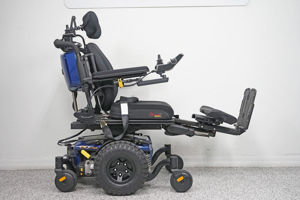 Quantum Q6 Edge Power Wheelchair 7" Seat Lift, Tilt, Recline, Legs & Large Knobby Tires - 6206
