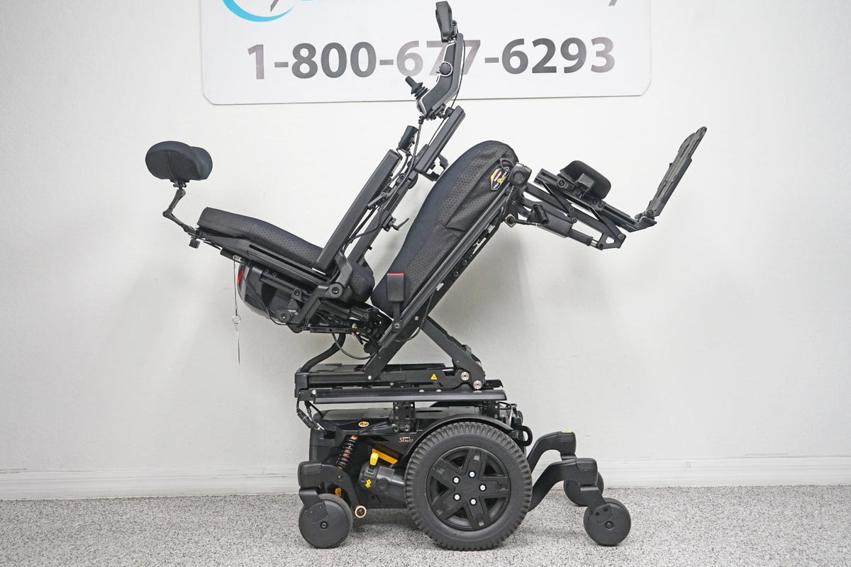 Quantum Edge 3 Stretto Power Wheelchair 12" iLevel Seat Lift, Tilt, Recline & Legs - 6598