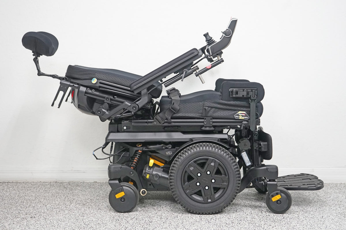 Quantum Edge 3 Stretto Power Wheelchair 12" iLevel Seat Lift, Tilt, Recline & Legs - 6627