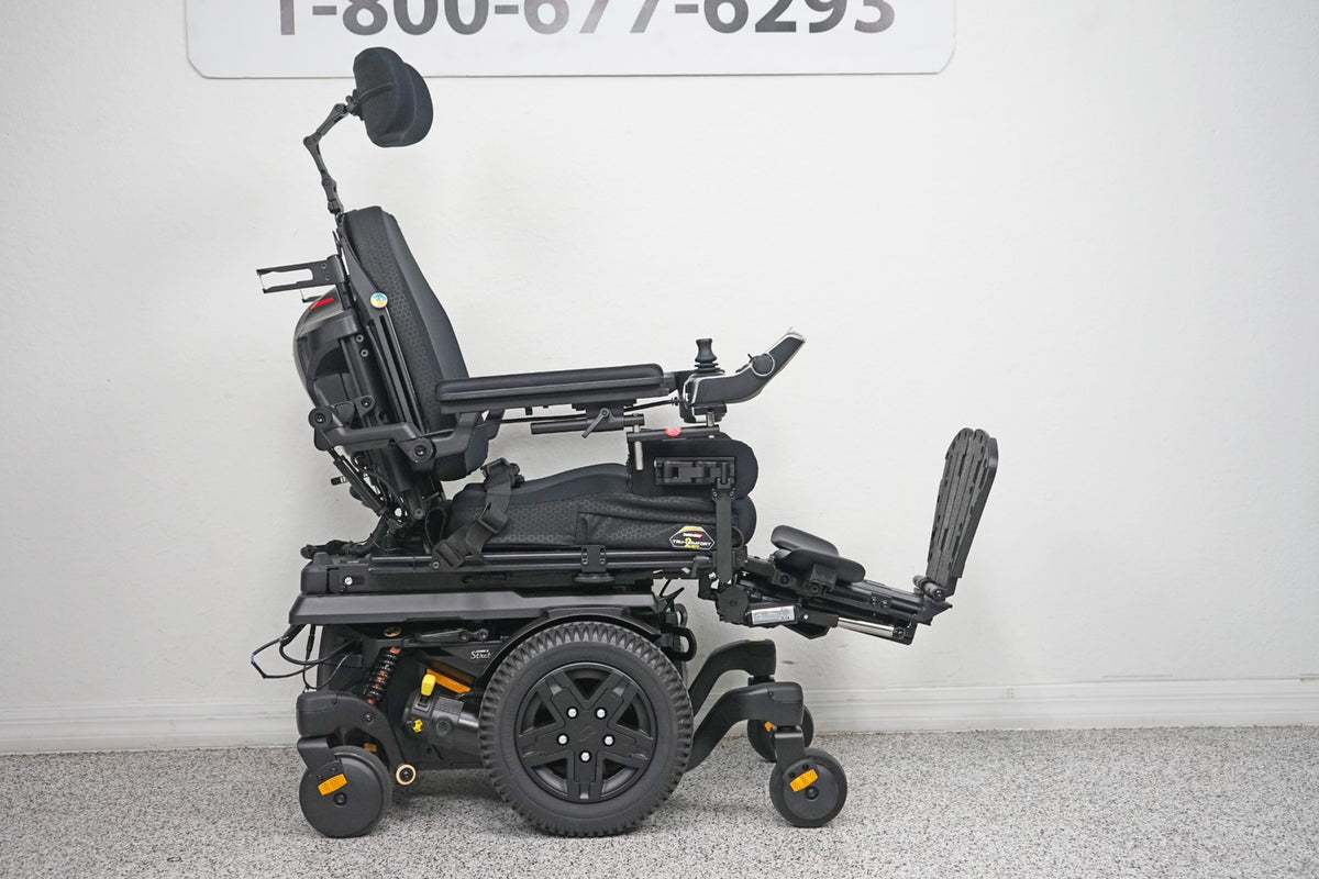 Quantum Edge 3 Stretto Power Wheelchair 12" iLevel Seat Lift, Tilt, Recline & Legs - 6627